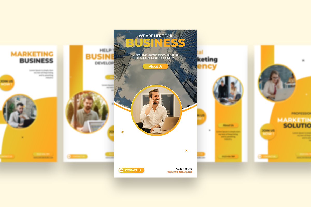Modern Professional Marketing Design, a Social Media Template by UnicodeID (Photo 2 of 4)