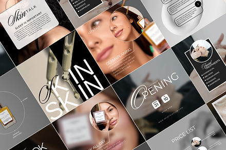 Skincare Instagram templates Canva, a Social Media Template by Design Driven Media