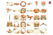 Vintage Botanical Floral Frames, an Object Graphic by C-Kav (Thumbnail 14 of 14)