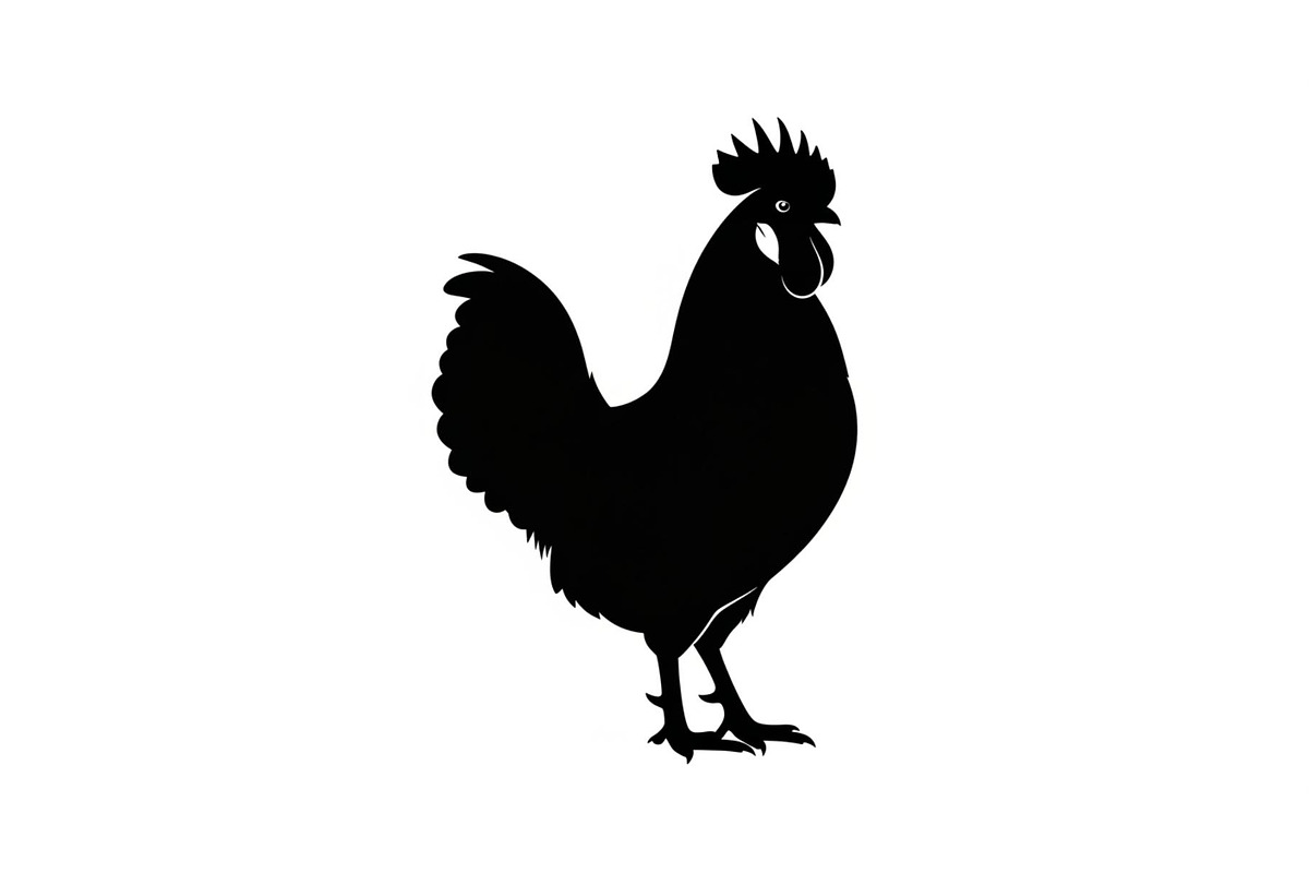 Rooster Chicken Silhouette Vector Bu, an Illustration by Designs_River (Photo 33 of 51)
