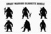 Dwarf Warrior Silhouette SVG Set, a Person Illustration by Gfx Expert Team (Thumbnail 2 of 3)