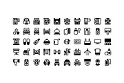 50 Hotel Icons, an Outline Icon by Side Project (Thumbnail 3 of 8)