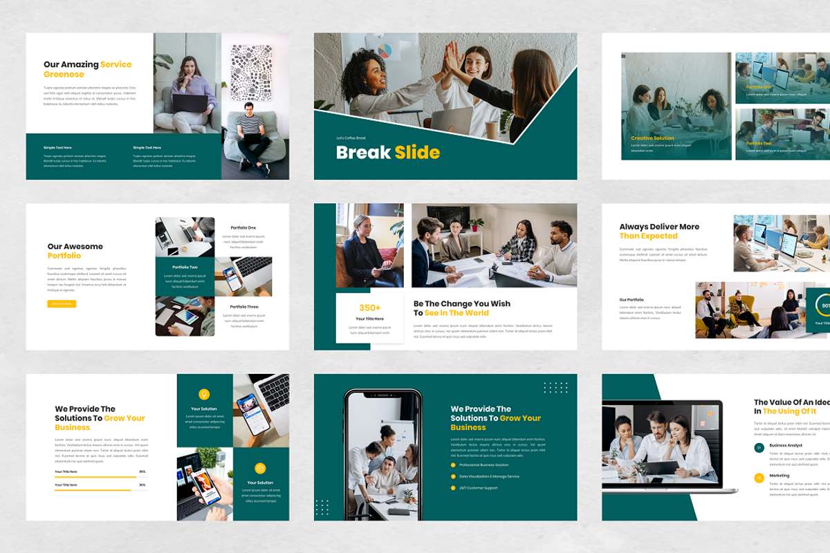 Company Business PowerPoint, a Presentation Template by Biwarastudio (Photo 5 of 6)