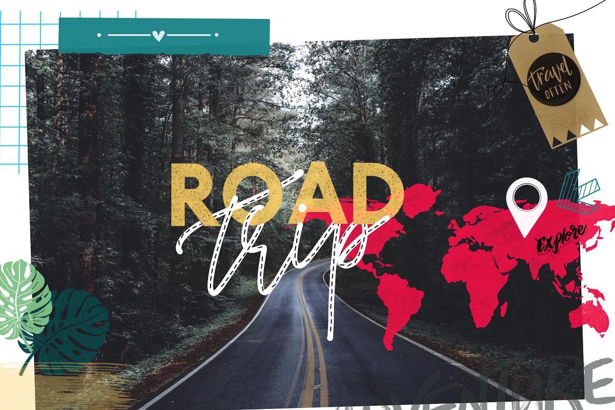 Wanderlust Stamp Pack/Procreate preview 3