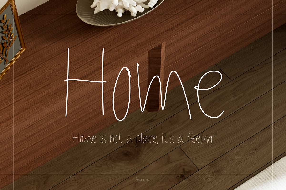 Home - Handwriting Font, a Handwritten Font by paperinsun (Photo 14 of 14)