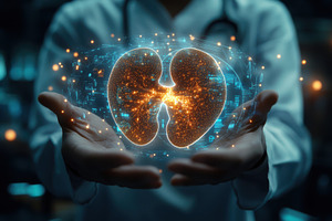 Doctor holding digital lungs medical, a Health & Medical Photo by Pixeness Studio