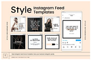 Style Instagram Feed Templates, a Social Media Template by Cultive Creative (Thumbnail 1 of 13)