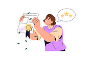 Students learning set. Education, an Education Illustration by PaperTrident (Thumbnail 7 of 17)