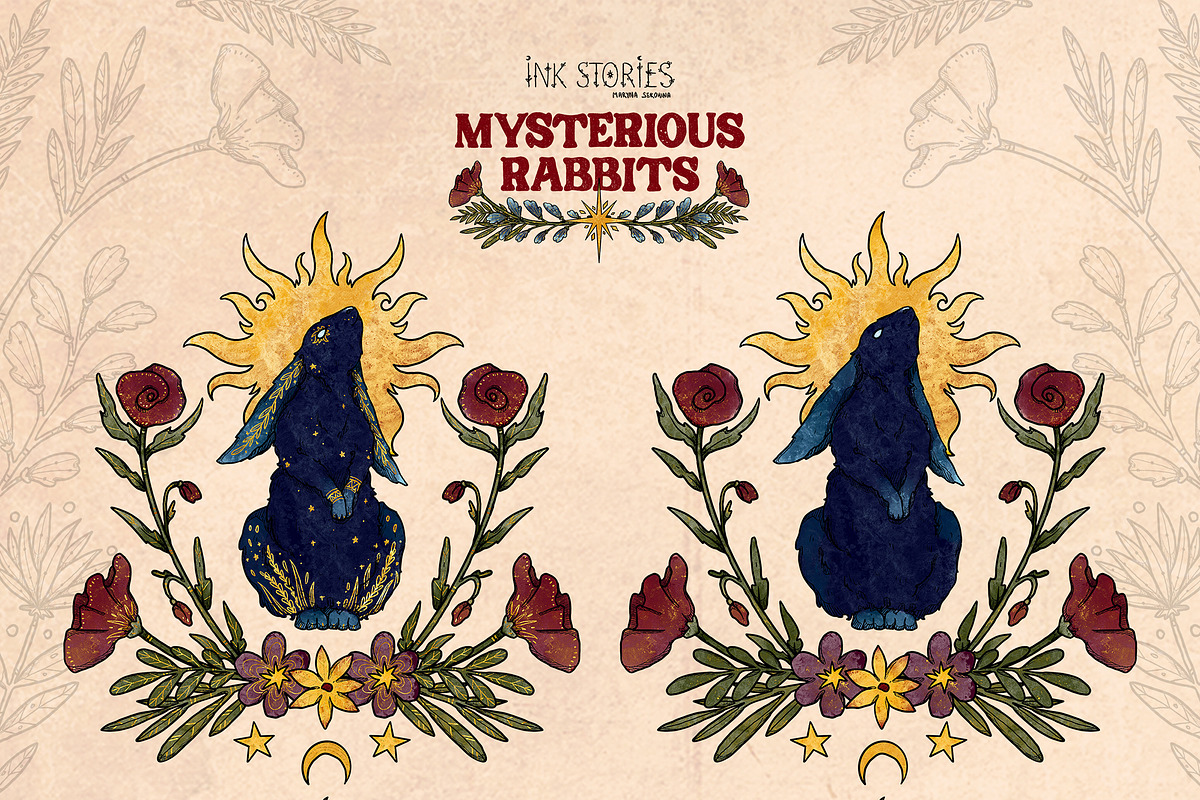 Mysterious Rabbits, an Animal Illustration by Ink Stories (Photo 16 of 29)