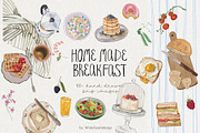 Breakfast Food PNG Images, a Decorative Illustration by whiteheartdesign (Thumbnail 1 of 17)