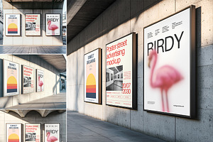 Poster street advertising Mockup, an Advertising Mockup by PixelPiknik