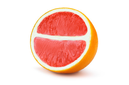 Half of grapefruit fruit slice