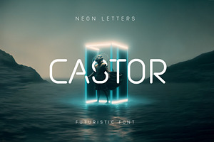 Castor - Futuristic Font, a Sans Serif Font by RDShop