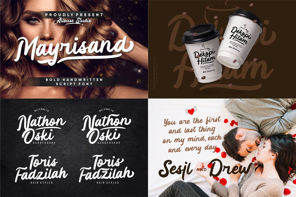 All In One | 50 Fonts Collection, a Script Font by Allouse Studio (Photo 7 of 30)