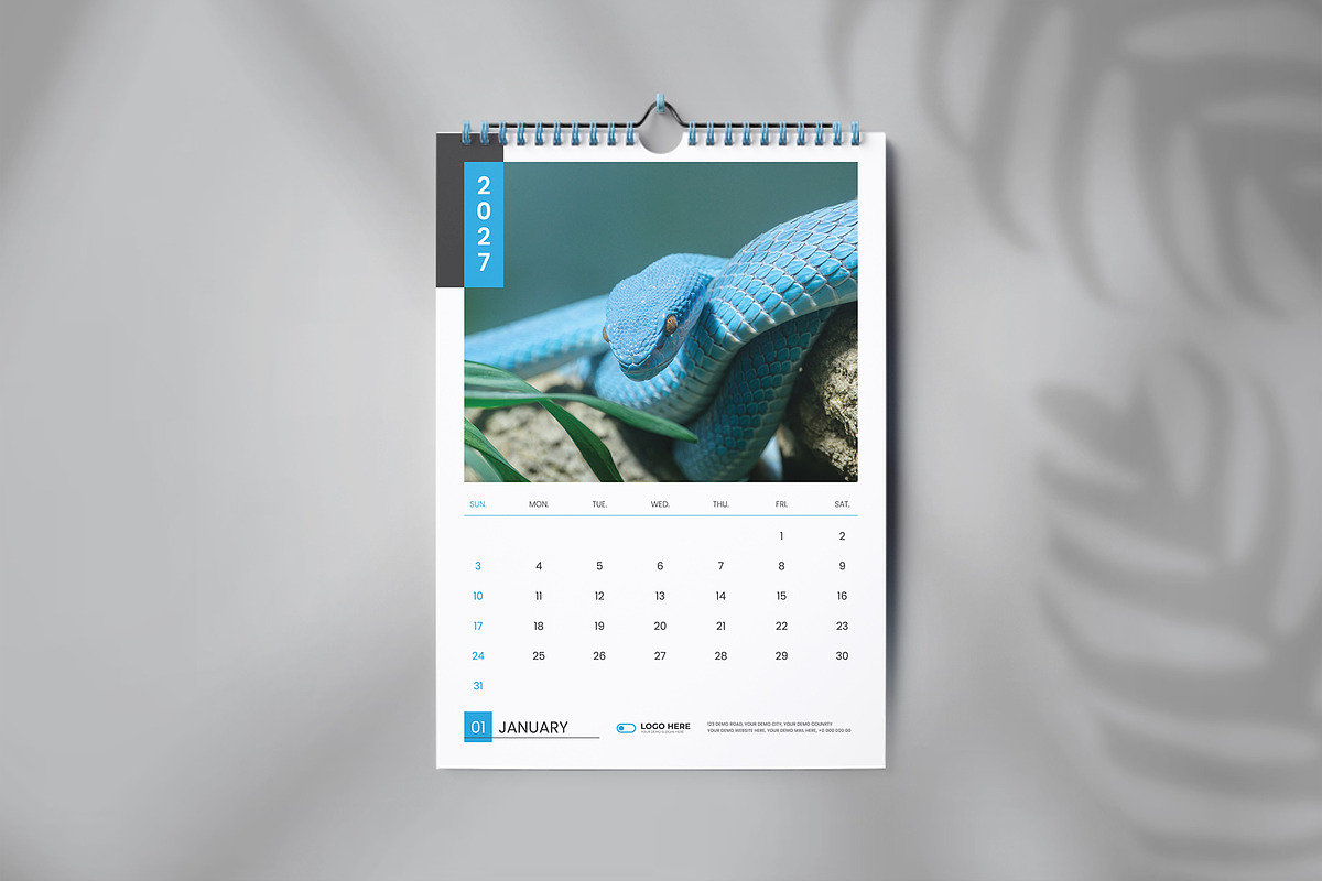 Wall calendar design template, a Stationery Template by Tanmoy Topu (Photo 2 of 5)