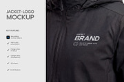 Black Jacket Logo Mockup, a Hoody Mockup by graphypix (Thumbnail 2 of 4)