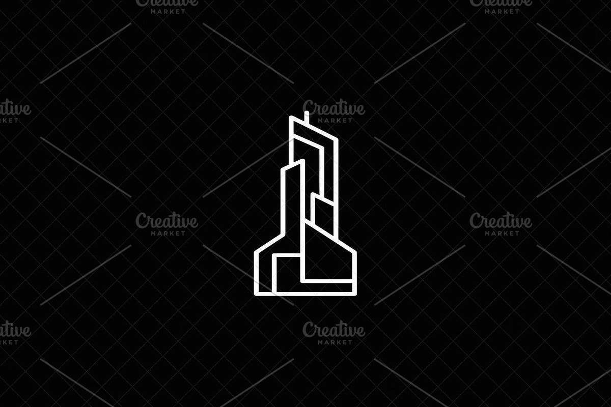 Modern Skyscraper Icon, an Outline Icon by Vectorium Studio (Photo 3 of 4)
