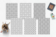 Patterns for coloring PDF,JPG vol-02, a Brochure Template by dnapslvsk (Thumbnail 6 of 6)