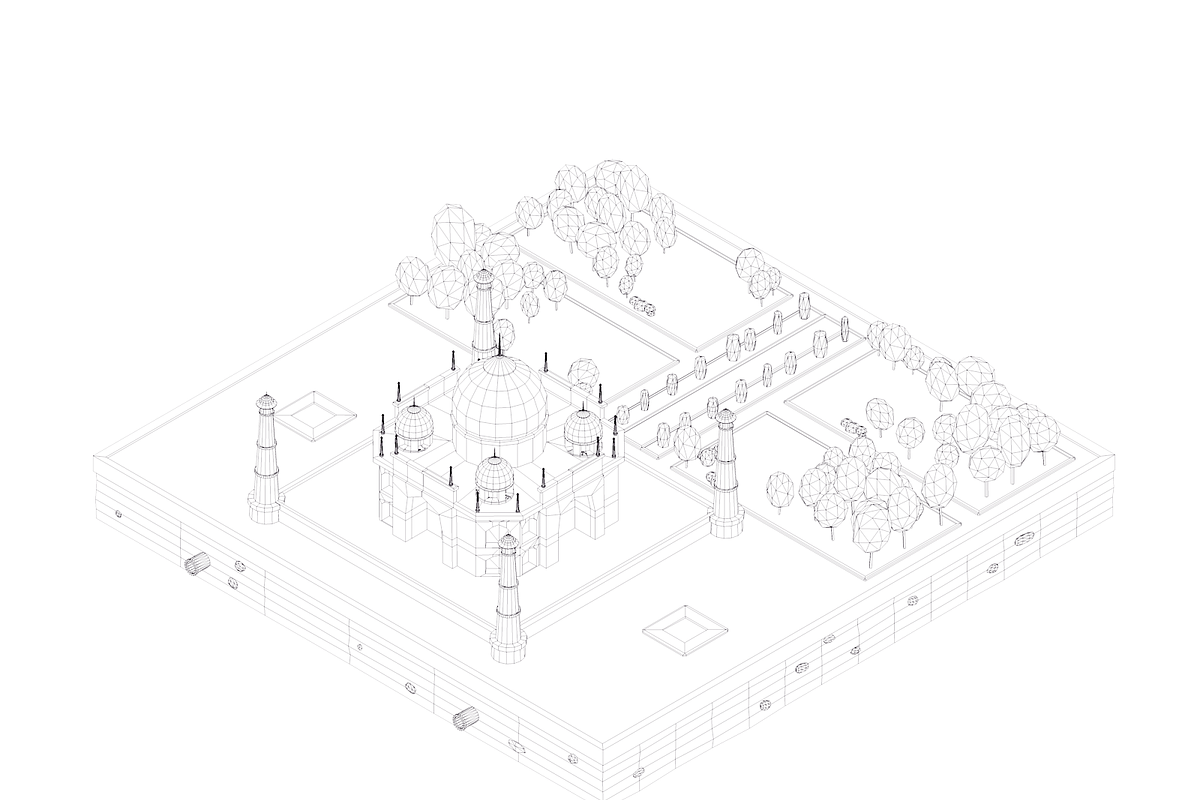 Polygonia World Landmarks Bundle, an Architecture 3D Model by Anton Moek (Photo 20 of 23)