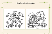St.Patrick's Day Coloring Pages, a Seasonal Illustration by Design Station (Thumbnail 4 of 5)