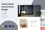 Interior Website & Furniture Design, a Landing Page Template by uiwarrior (Thumbnail 1 of 4)