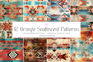 Grunge Southwestern Navajo Patterns