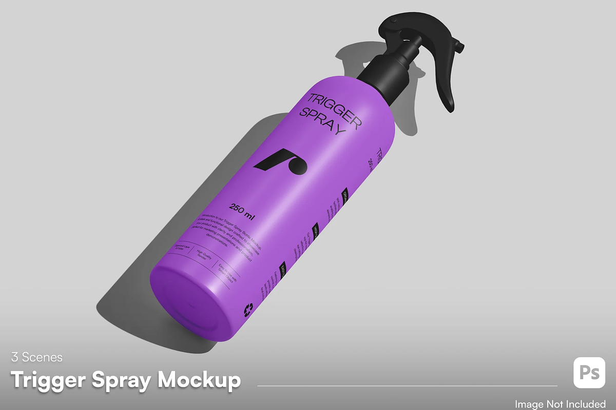 Spray Bottle Mockup, a Packaging Mockup by graphicsauce (Photo 1 of 4)