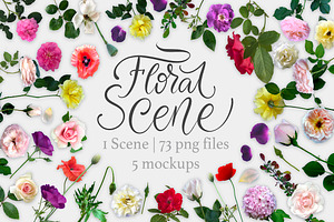 Floral Scene Creator 5 Mock Ups.