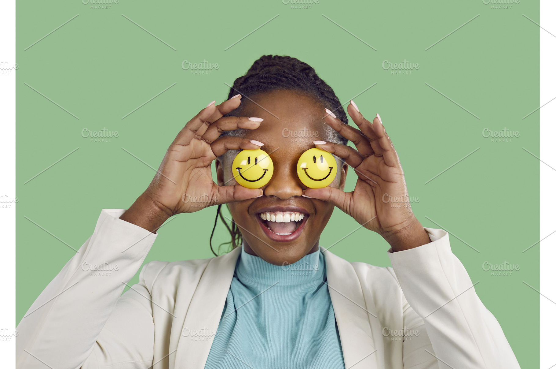 Studio portrait of a happy positive, a Person Photo by StudioRomantic ...