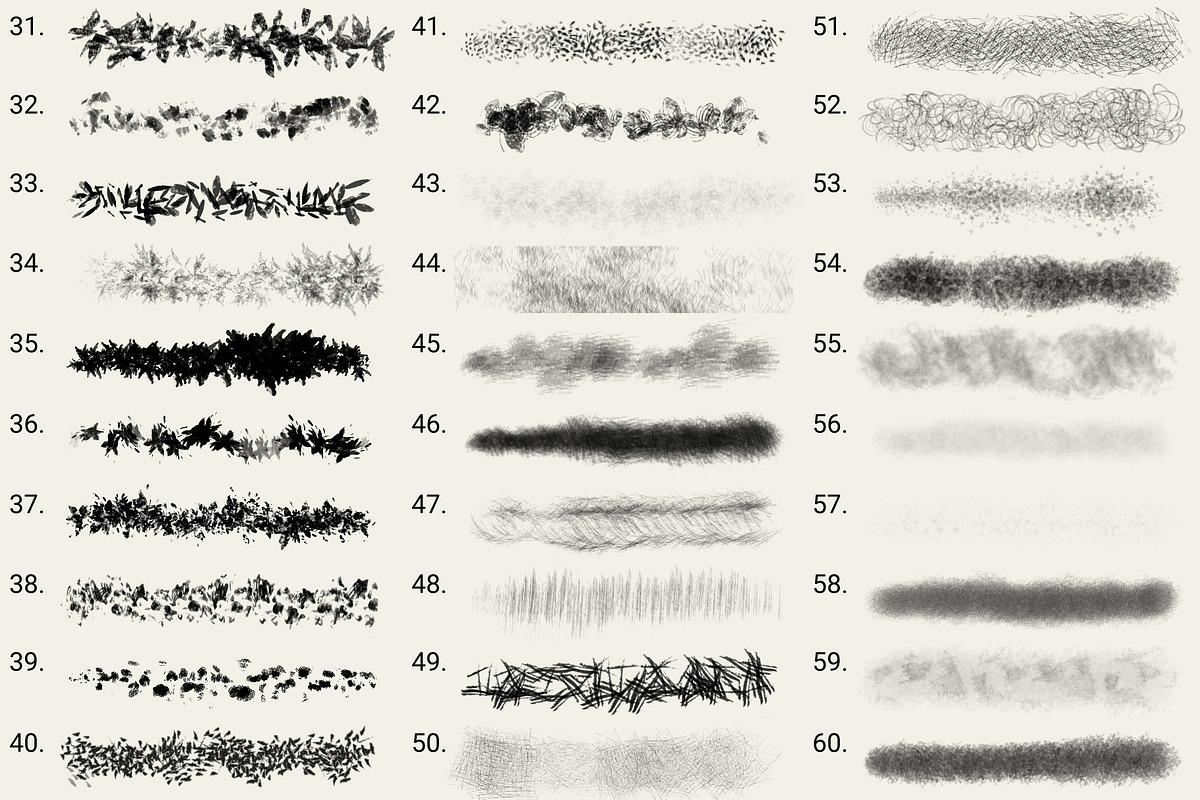 Nature Craft – Procreate Brushes, a Brush Add-On by Nadiia Hanina (Photo 3 of 8)