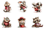 Back To School Animals Watercolor, a Seasonal Illustration by CreationArt (Thumbnail 2 of 5)
