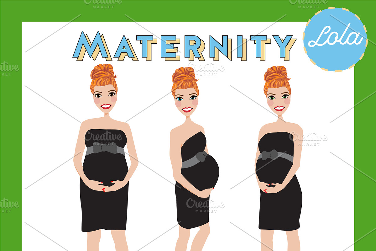 Maternity Pregnant Portrait Creator, a Person Illustration by Lauren Lesley Studio (Photo 22 of 45)