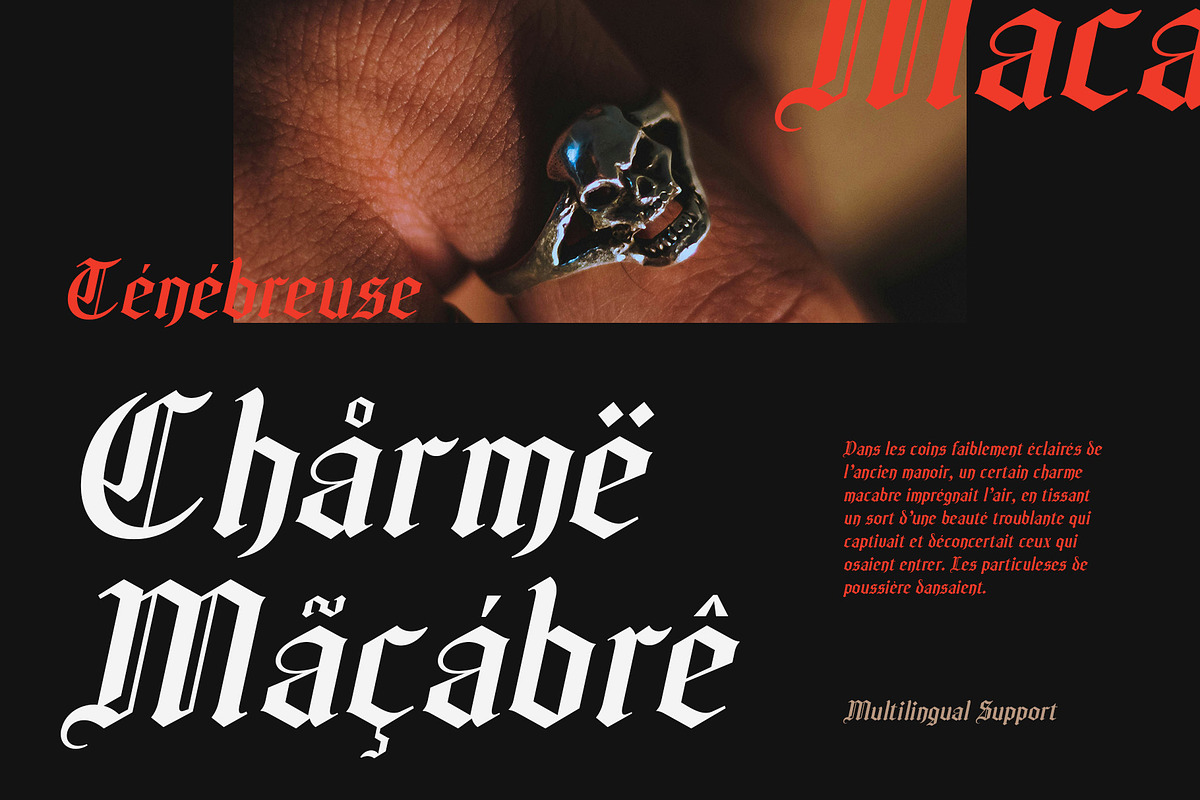 CS Aither – Blackletter Font, a Blackletter Font by Craft Supply Co. (Photo 6 of 8)