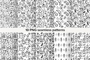 Winter Doodle Patterns set, a Pattern Graphic by Ekaterina Goncharova (Thumbnail 2 of 7)