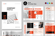 Company Profile, Canva Template, a Brochure Template by NorthPeak (Thumbnail 1 of 6)