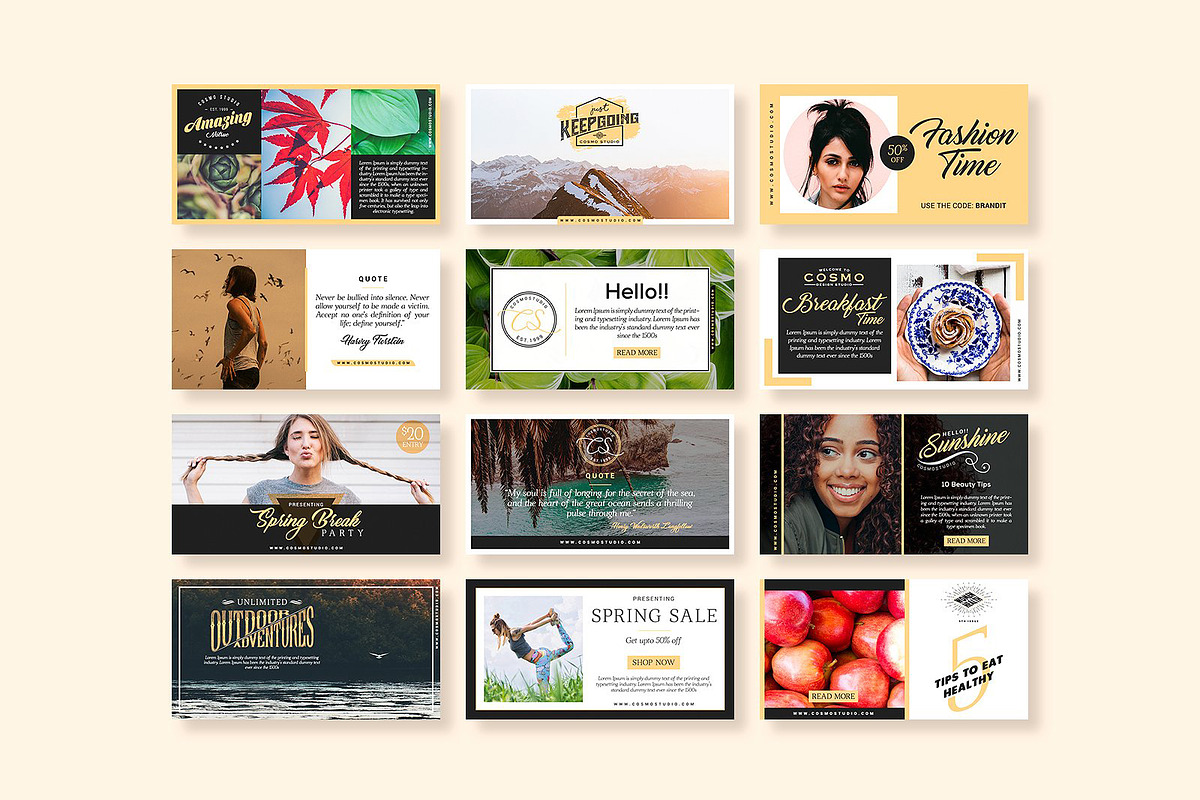 Brandit Social Media Pack, a Social Media Template by MahmoudWally (Photo 3 of 8)