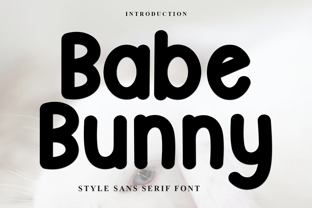 Babe Bunny, a Sans Serif Font by InermediaSTUDIO (Photo 1 of 8)