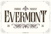 Evermont - Victorian Display Font, a Serif Font by Flawless And Co (Thumbnail 1 of 10)