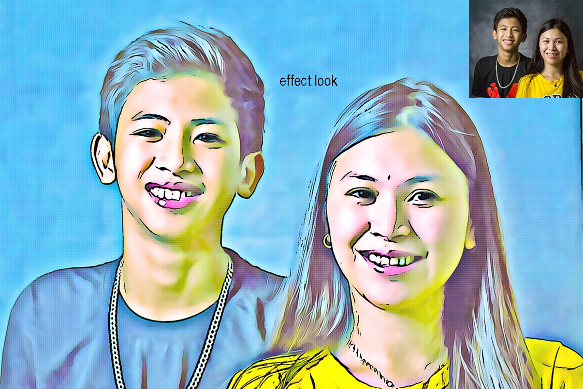 Comic Portrait Effect, a Brushes & More by MRI STUDIO (Photo 8 of 15)