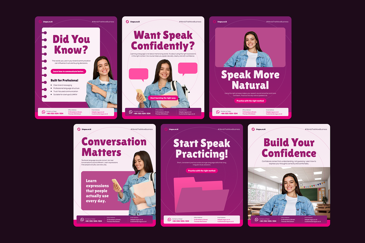 Lingua - Market Value Social Media, a Social Media Template by SLAB! Design (Photo 4 of 8)