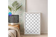 Minimal Bedroom Poster Frame Mockup, a Product Mockup by MockupWizard (Thumbnail 3 of 5)