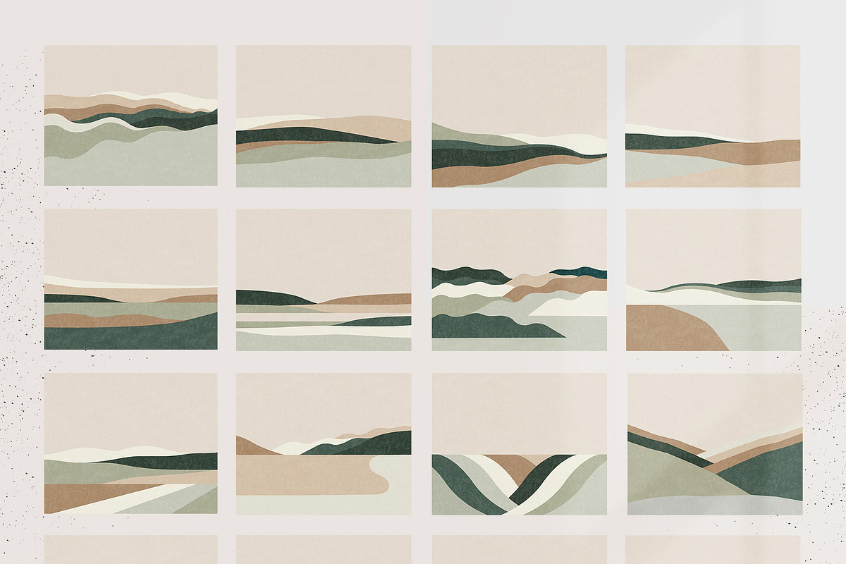 Modern Abstract Landscapes, a Texture Illustration by Basia Stryjecka (Photo 8 of 22)