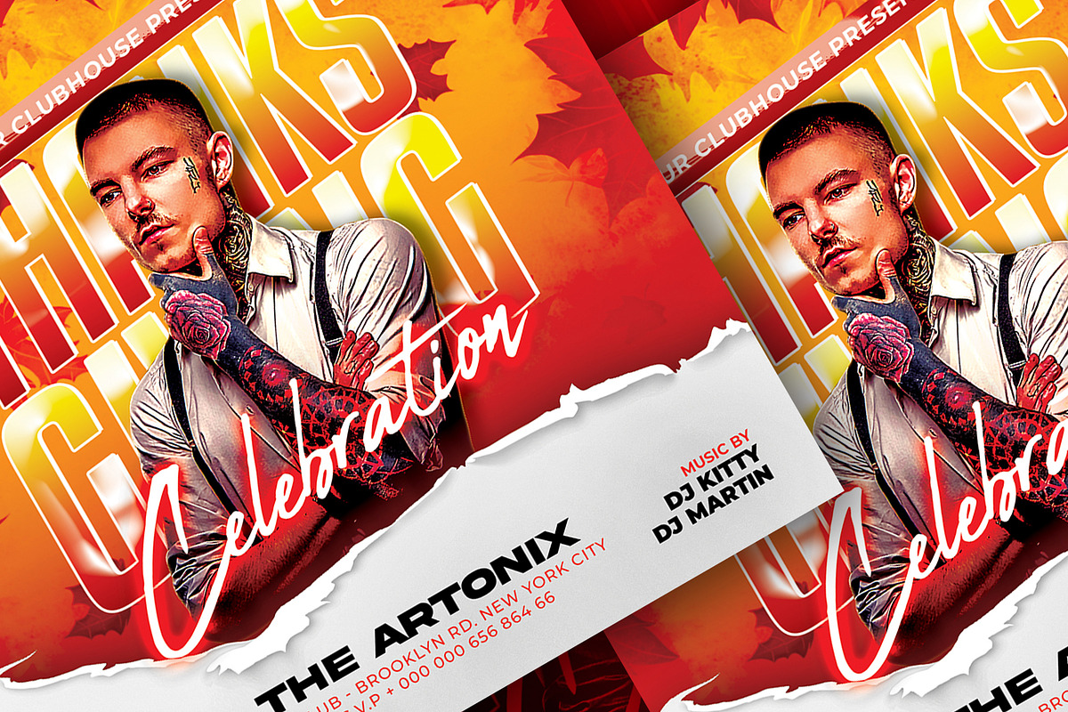 Thanksgiving Day Flyer, a Flyer Template by Artonix (Photo 3 of 3)