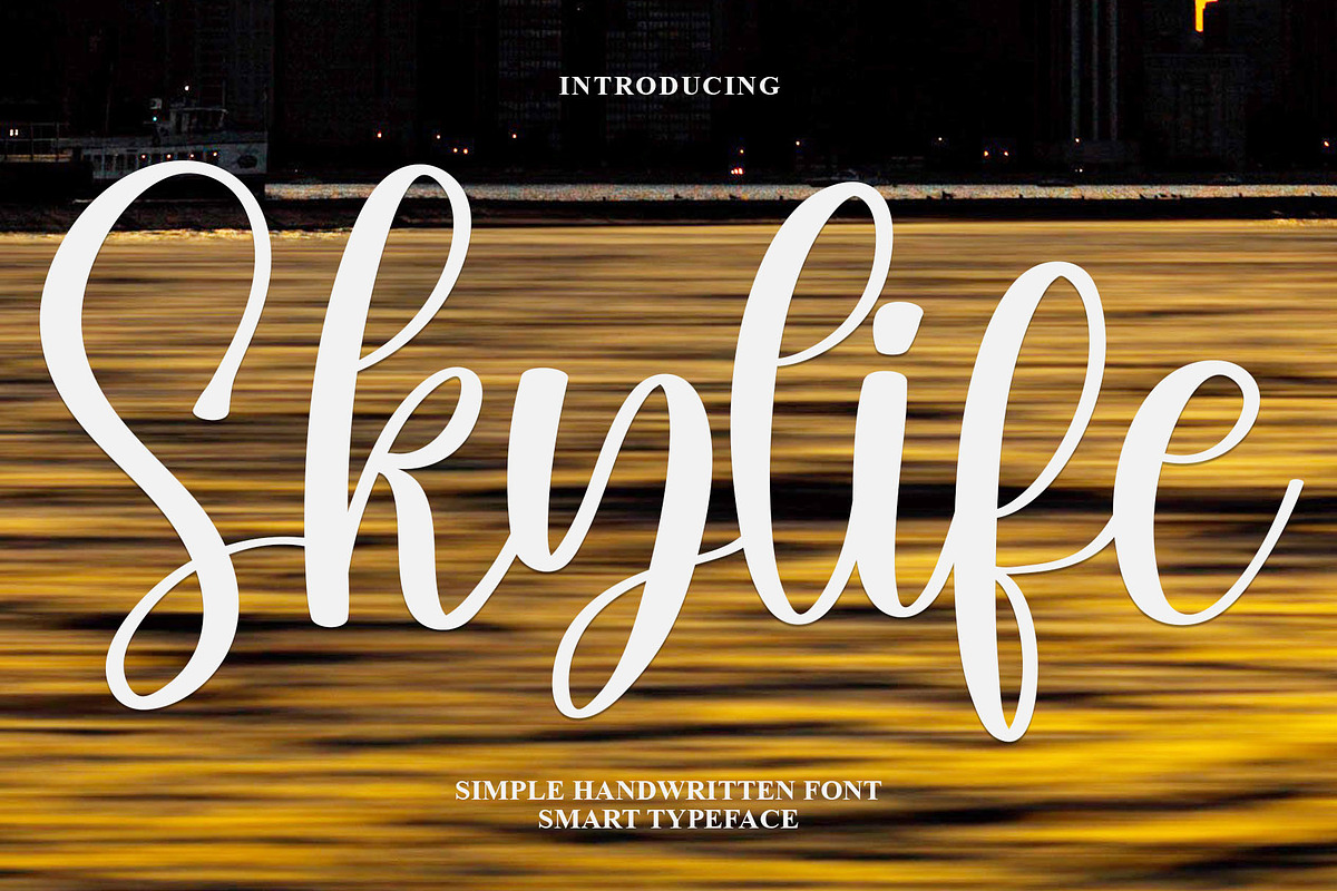 Skylife, a Script Font by FreshTypeINK (Photo 1 of 8)