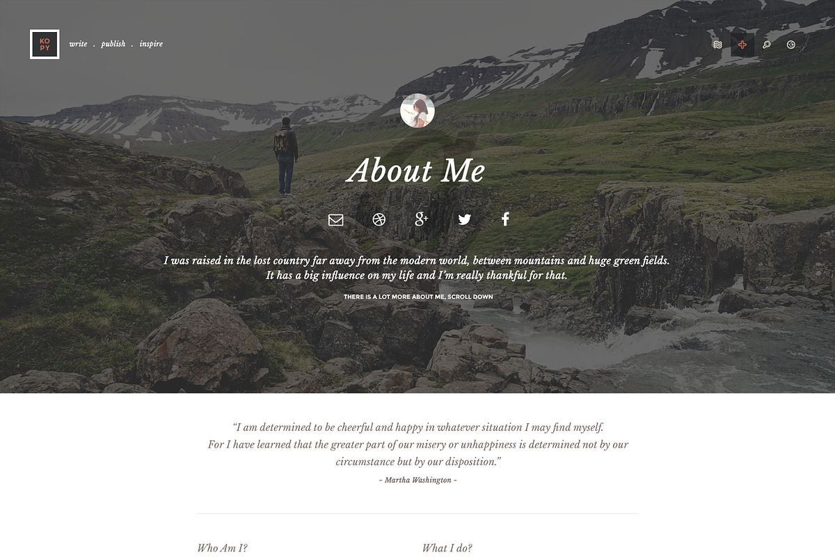 Kopy - Blogging WordPress Theme, a WordPress Template by IshYoBoy (Photo 5 of 9)