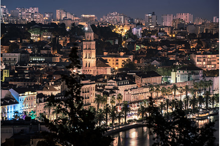 Split at night, Croatia, an Architecture Photo by Nature and travel