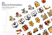 30 Sale and Promotion Icon set, an Outline Icon by Just Icon (Thumbnail 1 of 3)