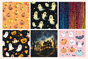 Halloween Digital Papers, a Pattern Graphic by Libby Wishes (Thumbnail 4 of 6)