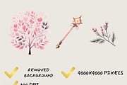 PINK ENCHANTED FOREST CLIPART PACK, a Person Illustration by Daring Digies (Thumbnail 7 of 9)
