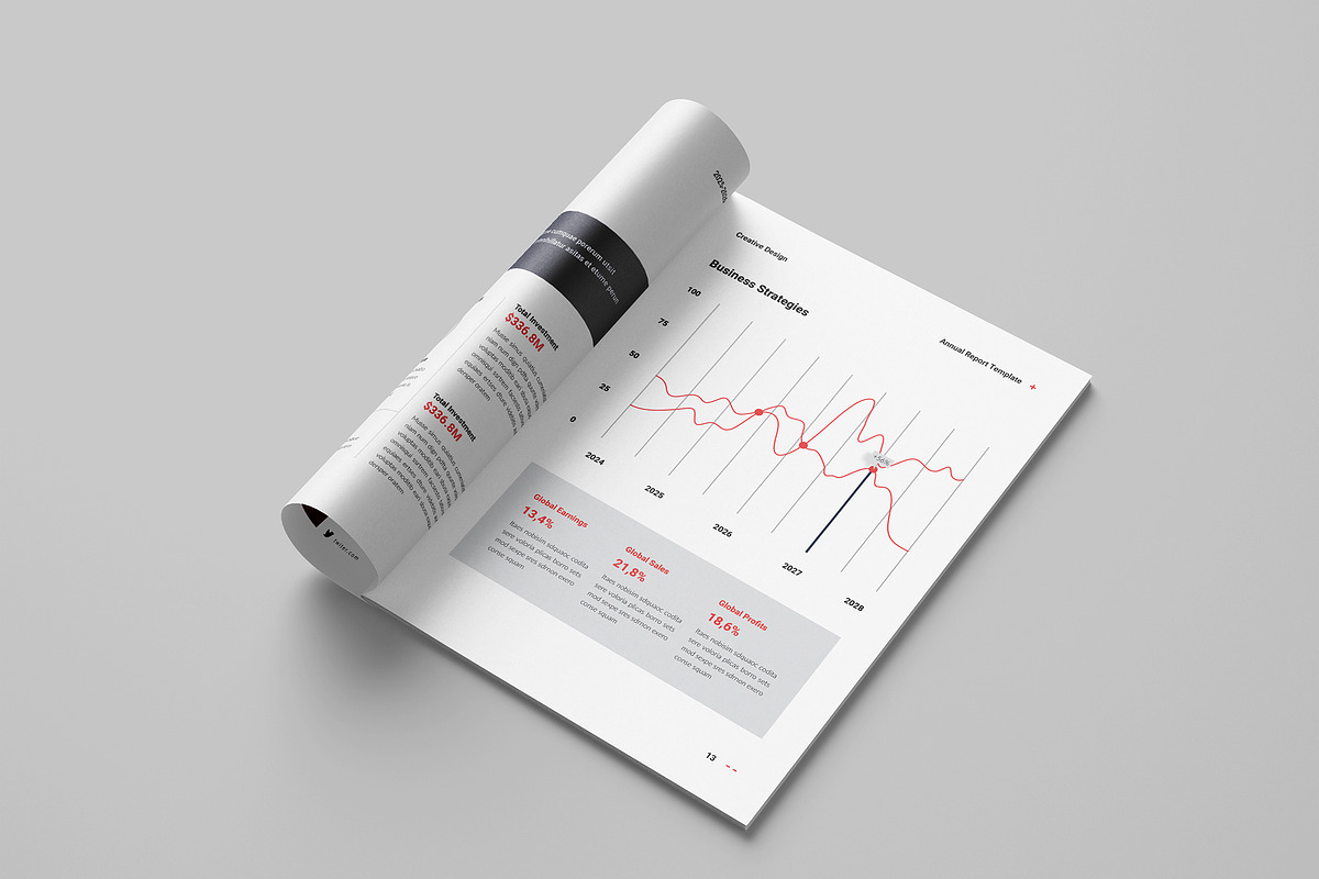 Annual Report Template, a Brochure Template by Spark_Creative (Photo 7 of 12)